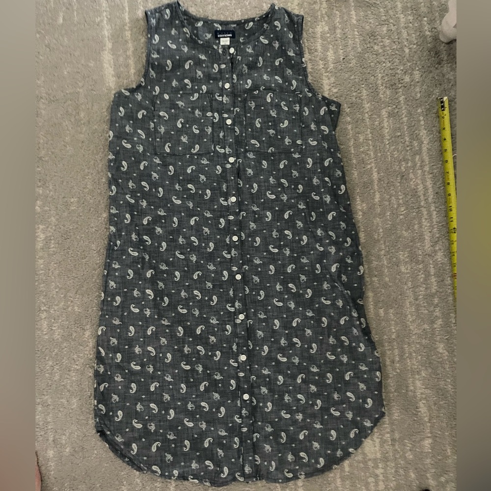 Denim shirt dress
